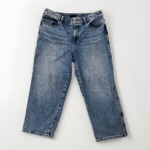 Talbots Jeans Womens 12p Blue Medium Wash Hi-Waist Straight Jeans